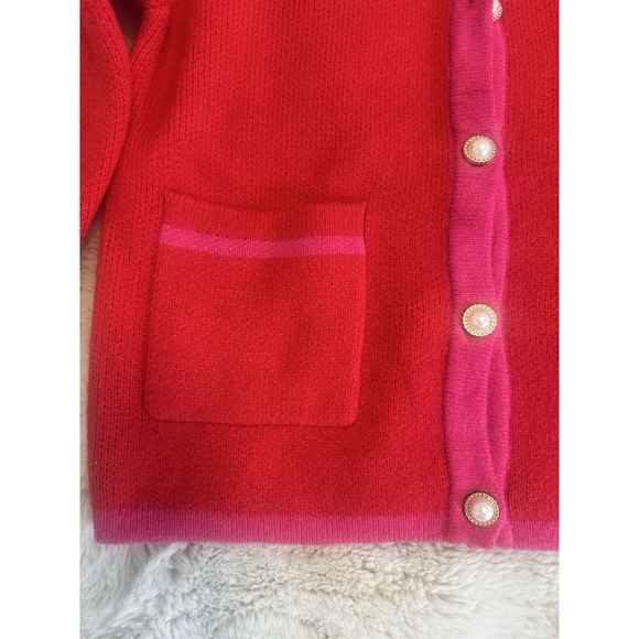 Fate‎ Cardigan Sweater Women's Red Size Médium - Picture 4 of 9